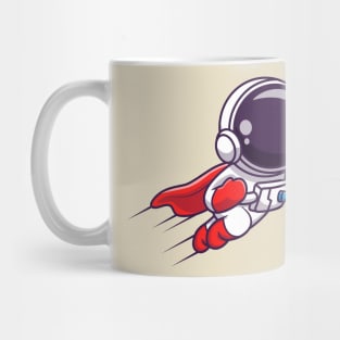 Cute Astronaut Super Hero Flying Mug